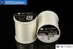 Miyuki threads size B Eggshell 50m