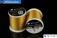 Miyuki threads size B Gold 50m