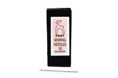 Pony beading needles N10, ~25pc