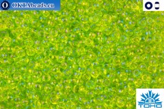 TOHO Beads Trans-Rainbow Lime Green (164) 11/0