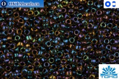 TOHO Beads Inside-Color Rainbow Jonquil/Jet Lined (245) 15/0