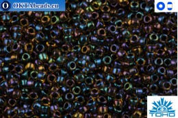 TOHO Beads Inside-Color Rainbow Jonquil/Jet Lined (245) 11/0 TR-11-245