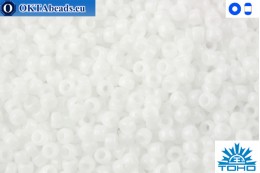 TOHO Beads Opaque White (41) 15/0 TR-15-41