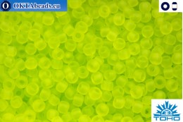 TOHO Beads Transparent-Frosted Lime Green (4F) 11/0 TR-11-4F