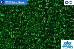 TOHO Beads Transparent Grass Green (7B) 15/0 TR-15-7B