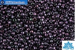 TOHO Beads Round Metallic Amethyst Gun Metal (90) 11/0