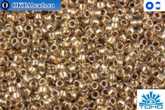 TOHO Beads Gold-Lined Crystal (989) 15/0
