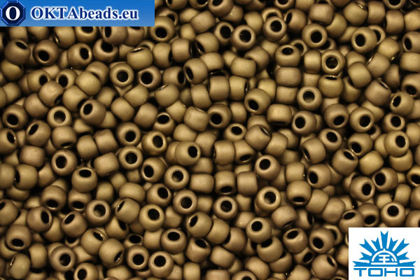 TOHO Beads Round Frosted Bronze (221F) 11/0, 10gr TR-11-221F