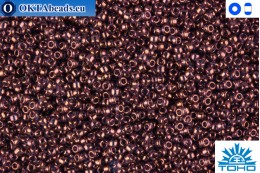 TOHO Beads Gold-Lustered Amethyst (201) 15/0