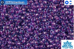 TOHO Beads Inside-Color Aqua/Purple Lined (252) 15/0
