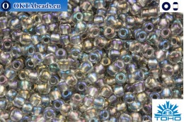 TOHO Beads Inside-Color Gold Luster Crystal/Opaque Gray (266) 11/0 TR-11-266