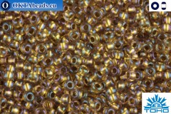 TOHO Beads Inside-Color Rainbow Crystal/Gold Lined (268) 11/0