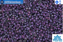 TOHO Beads Inside-Color Rainbow Rosaline/Opaque Purple Lined (928) 15/0 TR-15-928