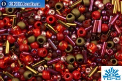 TOHO Beads Mix Samurai- Red/Brown Mix (3218)