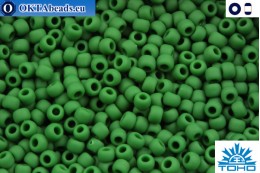 TOHO Beads Opaque-Frosted Pine Green (47HF) 11/0 TR-11-47HF