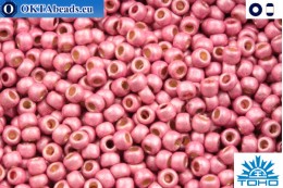 TOHO Beads Permanent Finish - Matte Galvanized Pink Lilac (PF553F) 11/0 TR-11-PF553F