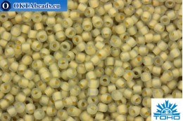 TOHO Beads Round Beige Lined Crystal Matte (369F) 11/0