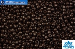TOHO Beads Round Dark Chocolate Brown Opaque (46D) 11/0 TR-11-46D