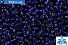 TOHO Beads Round Dark Cobalt Silver Lined (28D) 15/0 TR-15-28D