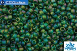 TOHO Beads Round Emerald Transparent Rainbow Matte (179F) 15/0