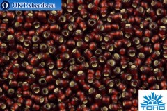 TOHO Beads Round Garnet Silver Lined Matte (25DF) 11/0