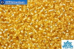 TOHO Beads Round Light Golden Topaz Silver Lined (22A) 11/0