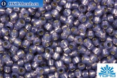 TOHO Beads Round PermaFinish Lilac Opal Silver Lined (PF2124) 15/0