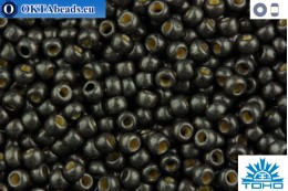 TOHO Beads Round Permafinish Matte Galvanized Cool Gray (PF595F) 11/0 TR-11-PF595F