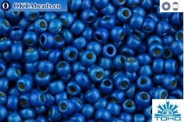 TOHO Beads Round Permafinish Matte Galvanized Ocean Blue (PF585F) 11/0 TR-11-PF585F