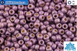 TOHO Beads Round Permafinish Matte Galvanized Pale Lilac (PF579F) 11/0 TR-11-PF579F