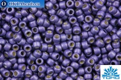 TOHO Beads Round PermaFinish Purple Galvanized Matte (PF567F) 15/0