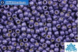 TOHO Beads Round PermaFinish Purple Galvanized Matte (PF567F) 15/0 TR-15-PF567F
