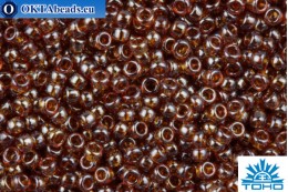 TOHO Beads Round Transparent Luster Amber (114) 15/0