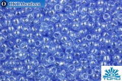 TOHO Beads Round Transparent Luster Light Sapphire (107) 15/0