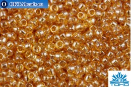 TOHO Beads Round Transparent Luster Yellow Amber (103B) 15/0