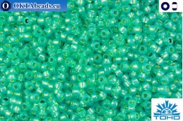 TOHO Beads Silver-Lined Milky Teal (2104) 11/0