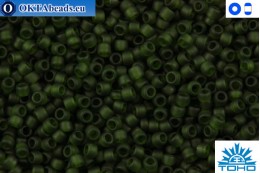 TOHO Beads Transparent-Frosted Olivine (940F) 15/0