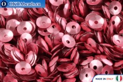 Italian cup sequins Rosa Satinati (306W) 4mm, 50gr