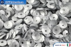 Italian cup sequins Argento Satinati (916W) 4mm, 50gr