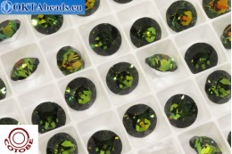 WH COTOBE 1088 Chaton Serpent Green ss39/8,4mm, 24pc