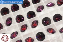 WH COTOBE 1088 Chaton Black Cherry ss39/8,4mm, 24pc