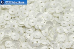 WH cup sequins Bianco Ghiaccio Opaline (1004) 4mm, 50g ITP-C4-1004-50