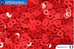 WH flat sequins Rosso Metal (4369) 2mm, 50g ITP-P2-4369-50