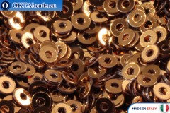 Italian flat sequins Marrone Metallizzati (8181) 2mm, 50gr