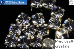 ОПТ Шатоны Preciosa Maxima Black Diamond - золото ss16, ~360шт PR_chat_031-WH