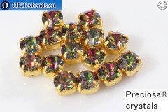 WH Chaton Preciosa Maxima Crystal Vitrail Medium - gold ss12, ~360pc