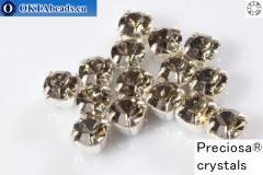 WH Chaton Preciosa Maxima Black Diamond - silver ss12, ~360pc