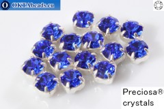 WH Chaton Preciosa Maxima Sapphire - silver ss12, ~360pc