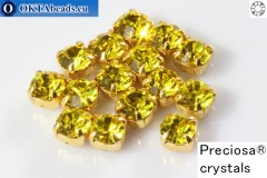 WH Chaton Preciosa Maxima Citrine - gold ss16, ~360pc