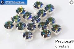 WH Chaton Preciosa Maxima Crystal Bermuda Blue - silver ss12, ~360pc